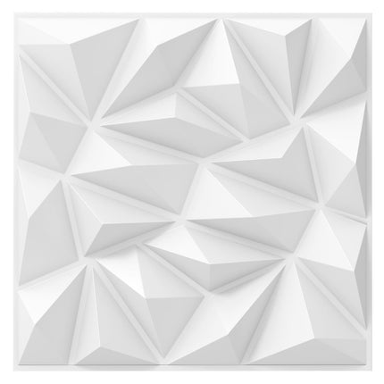 3D nástěnné panely, diamantový vzor, 20 ks, pokrytí 5m²