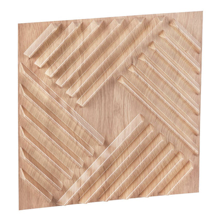 3D Wall Panels, PVC 12-Pack 19.7in, Light Wood, 32 Sq Ft