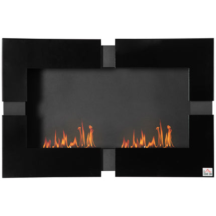 Vnitřní biokrb na etanol, černý, kov, objem 3L, 90cm