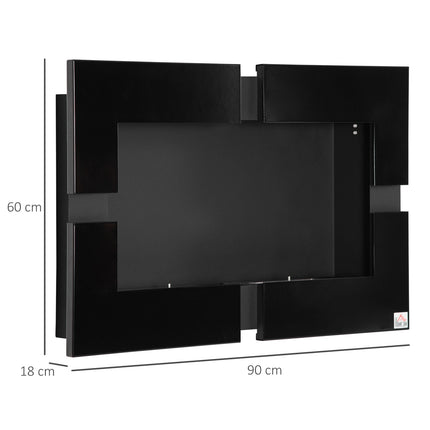 Vnitřní biokrb na etanol, černý, kov, objem 3L, 90cm