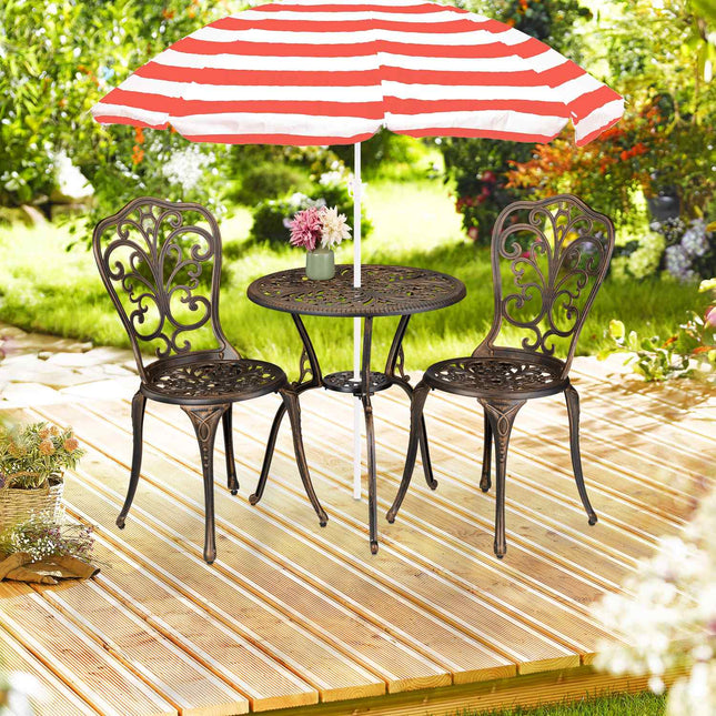 3dílný zahradní bistro set v antickém designu