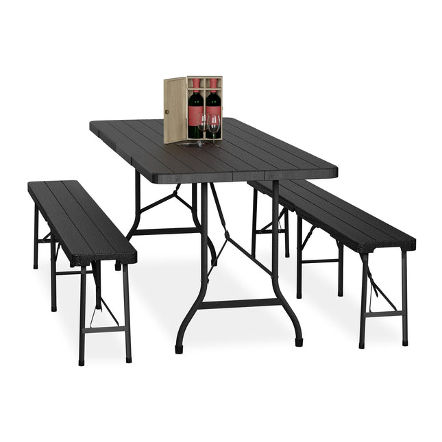 3dílná skládací sestava nábytku do pivní zahrádky