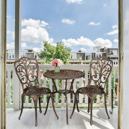 3dílný zahradní bistro set – zahradní nábytek v antickém stylu