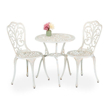 3dílný zahradní bistro set – zahradní nábytek v antickém stylu