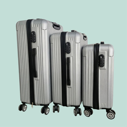 3-Piece Hard-Shell Luggage Set with Spinner Wheels