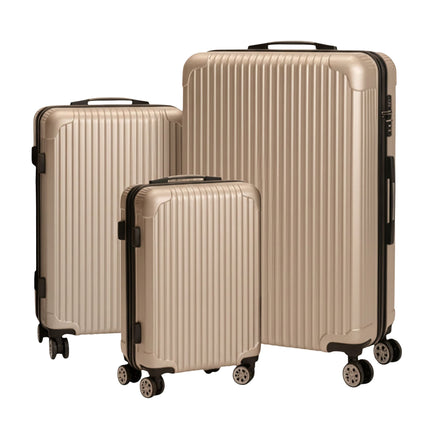 3-Piece Hard-Shell Luggage Set with Spinner Wheels