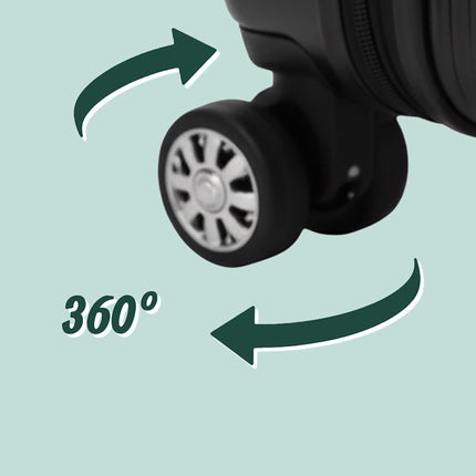 3dílná sada skořepinových kufrů s kolečky