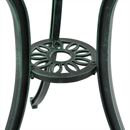 3dílný kovový bistro set – stůl a židle