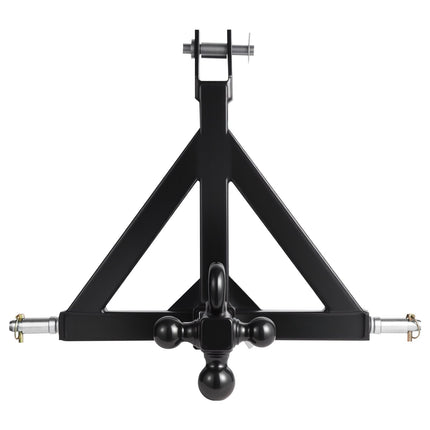 3 Point Trailer Hitch, 2 in Receiver, 3 Tow Balls