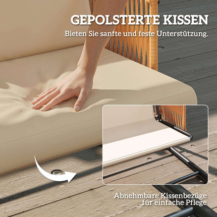 3místná zahradní houpačka s nastavitelnou stříškou, prodyšné polstrování