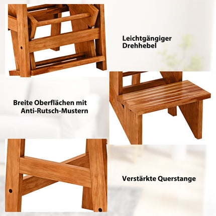 3stupňové schůdky z kaučukovníku, protiskluzové, hnědé