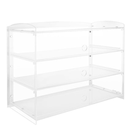 3-Tier Acrylic Bakery Display Case – Flip-Up Door, 19in