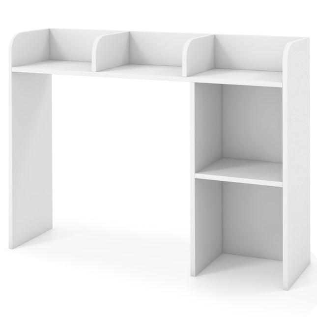 3-Tier Desk Bookshelf, 4 Shelves, Fits 27-Inch Monitor