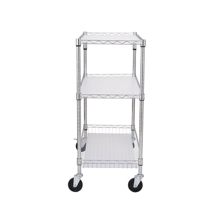 3-Tier Kitchen Utility Cart, Steel Wire, 661 lb Capacity