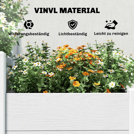 3patrový stohovatelný zahradní záhon, vinyl, snadná montáž