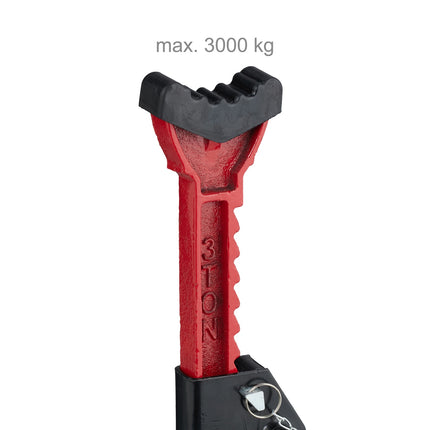 3 Ton Height-Adjustable Car Jack Stands, Set of 2