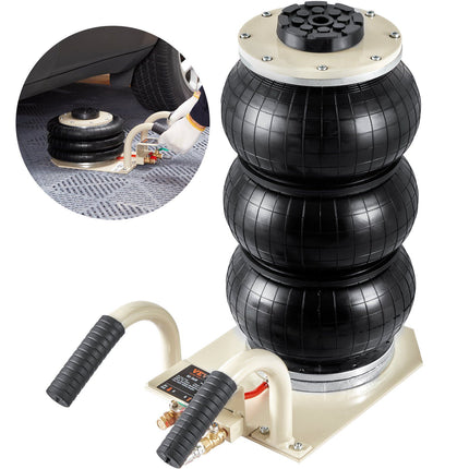 3 Ton Pneumatic Air Jack, Triple Bag, 17.7 in Lift
