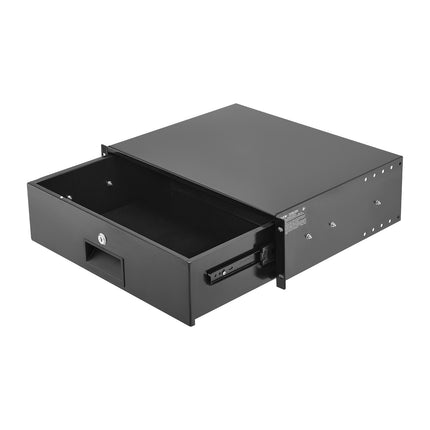 3U Rack Mount Drawer – 19-Inch, Lockable, 50 lb
