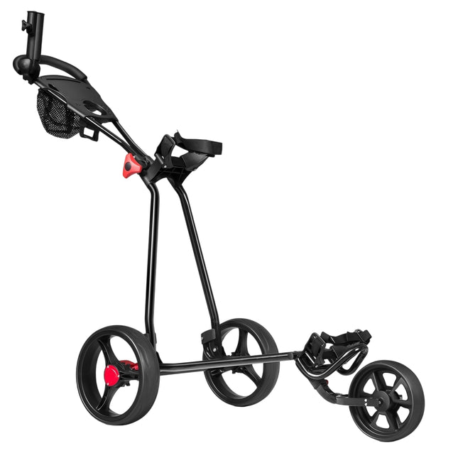 3kolový skládací golfový vozík s nastavitelnou rukojetí