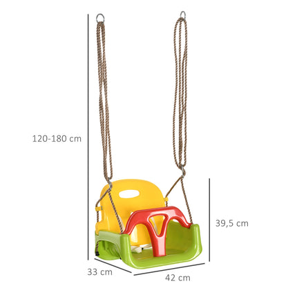 3-in-1 Adjustable Baby Swing Seat, Indoor/Outdoor Use