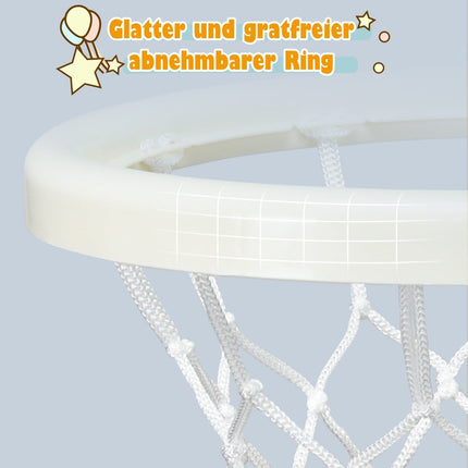 Nastavitelná dětská sportovní sada 3v1: basketbal, fotbal, házení kroužků