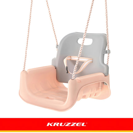 Dětská houpačka 3v1, nastavitelná lana, nosnost 30kg