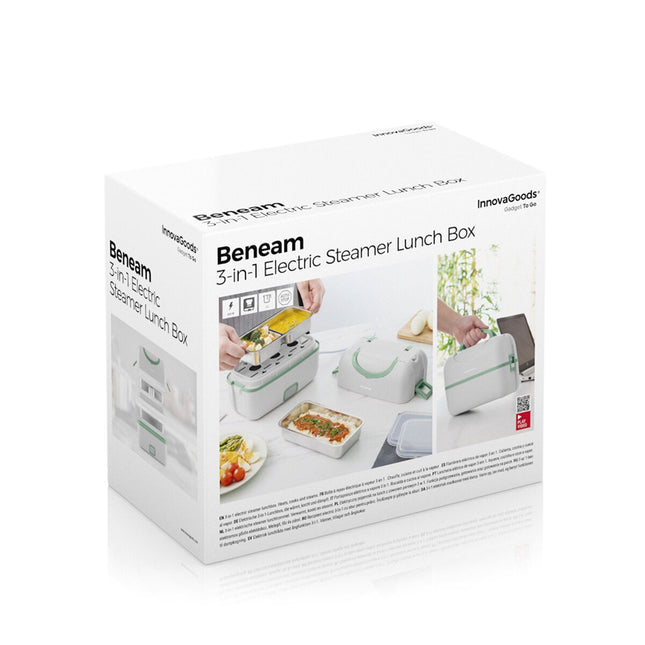 Elektrický parní obědový box 3v1 s recepty Beneam InnovaGoods
