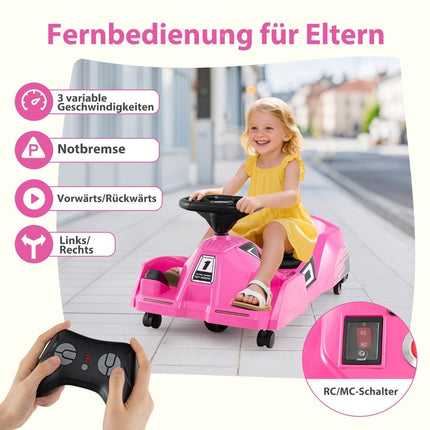 Dětská elektrická motokára 3v1 s odnímatelným mopem, 12V