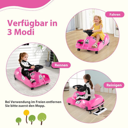 Dětská elektrická motokára 3v1 s odnímatelným mopem, 12V