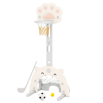 Dětské sportovní centrum 3v1: basketbal, fotbal, golf