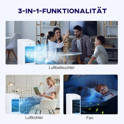 Mobilní klimatizace a zvlhčovač, 7 l, dálkové ovládání, 3 rychlosti