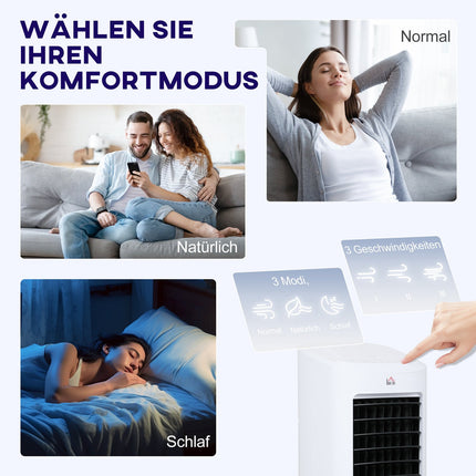 Mobilní klimatizace a zvlhčovač, 7 l, dálkové ovládání, 3 rychlosti