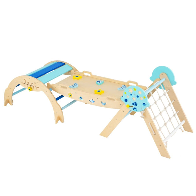 Montessori lezecká sada 3v1 s rampou a obloukem