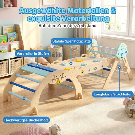 Montessori lezecká sada 3v1 s rampou a obloukem