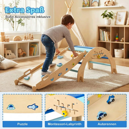 Montessori lezecká sada 3v1 s rampou a obloukem