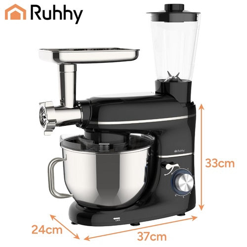 3-in-1 Planetary Mixer with 6.2L Bowl & Blender