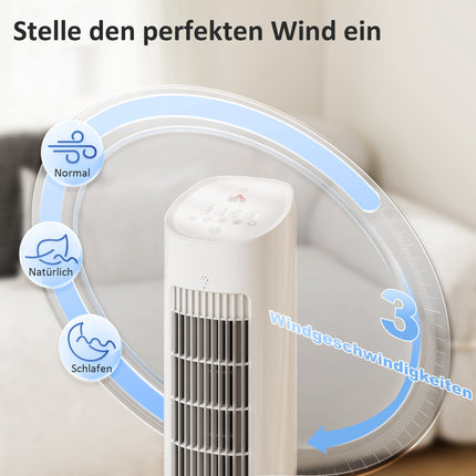 3-in-1 Portable Air Cooler, 3L Tank, 3 Speeds, White