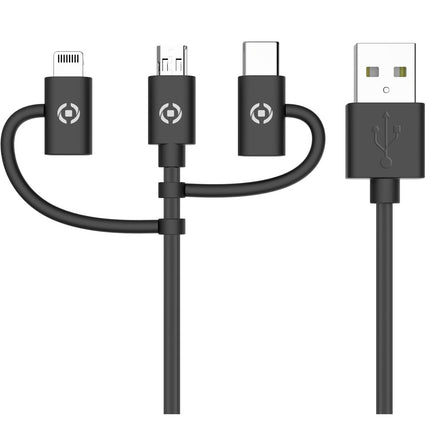 Kabel 3v1 MicroUSB / Lightning / USB-C 1m