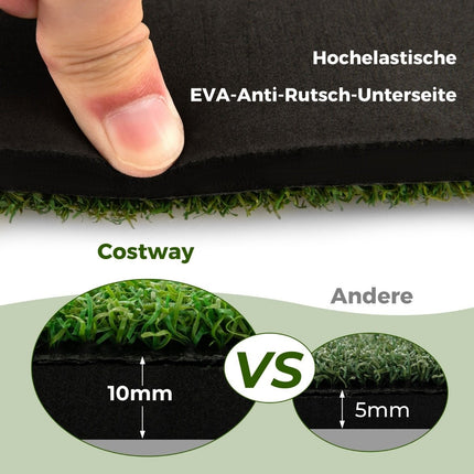 3-in-1 golf tee mat. High-quality hitting mat with artificial turf, 152 x 117 cm.