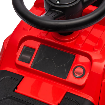 Traveling excavator with music, 25 kg capacity, red/black