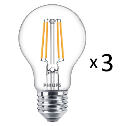 LED žárovka E27 klasická čirá 40W 470lm, 3 ks