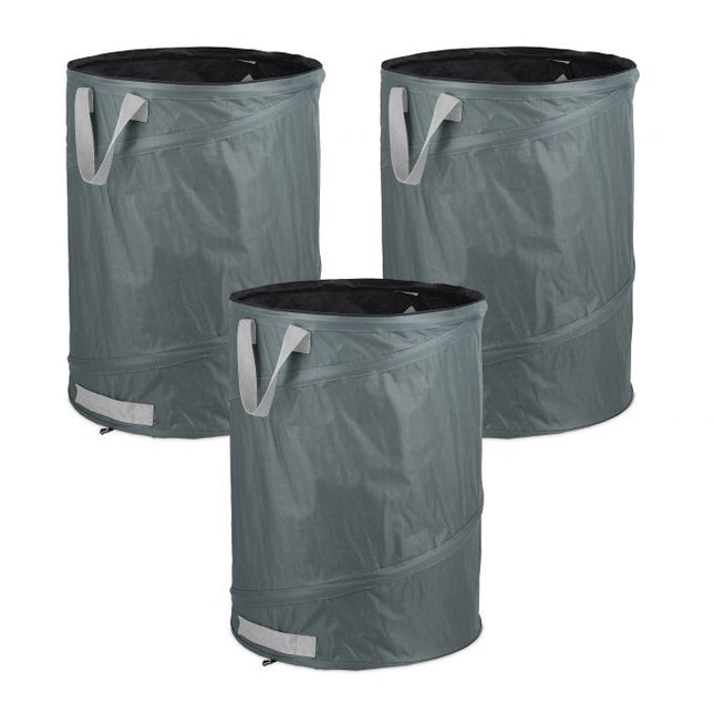 3 ks zahradní pytle 160 l šedé