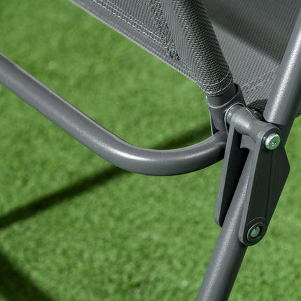 Kovový bistro set 3dílný, odolný povětrnosti, skládací stůl