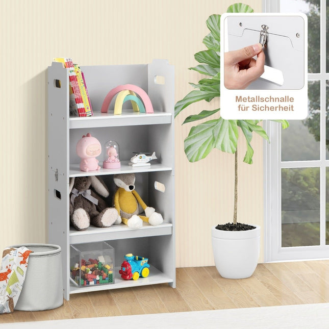 3-delige set tafel en stoelen voor kinderen 4-in-1 activiteitentafel met 2 stapelbare stoelen grijs en wit