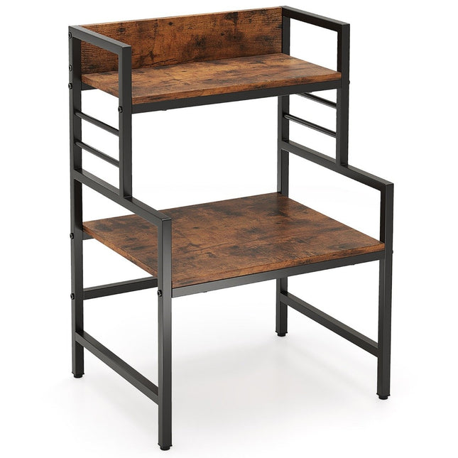 3 tier microwave shelf microwave stand with 2 open shelves 52 x 42 x 78 cm
