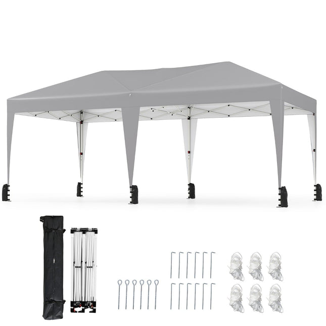 3 x 6 m pop-up pavilon s UV ochranou, šedý