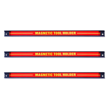 3 x magnetický držák nářadí, nástěnná magnetická lišta, sada magnetických lišt 46 cm