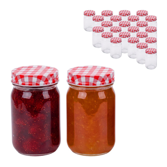 Sada zavařovacích sklenic 400 ml – vzduchotěsná víčka twist-off
