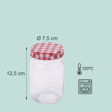 Sada zavařovacích sklenic 400 ml – vzduchotěsná víčka twist-off