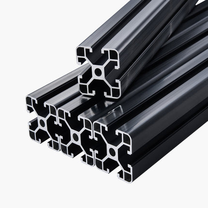4040 T-Slot Aluminum Extrusion, 600 mm, 4 Pack, Black